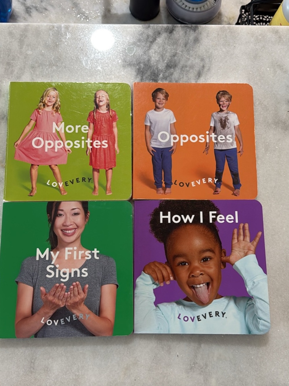 Lovevery Board Book Set - Colorful Opposites & Feelings